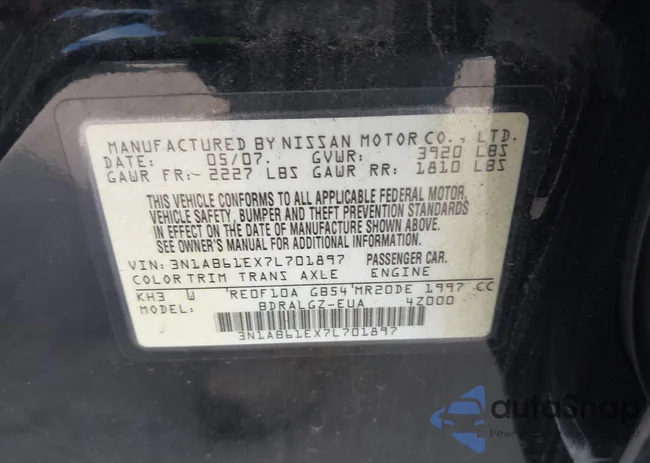 3N1AB61EX7L701897: 43854207