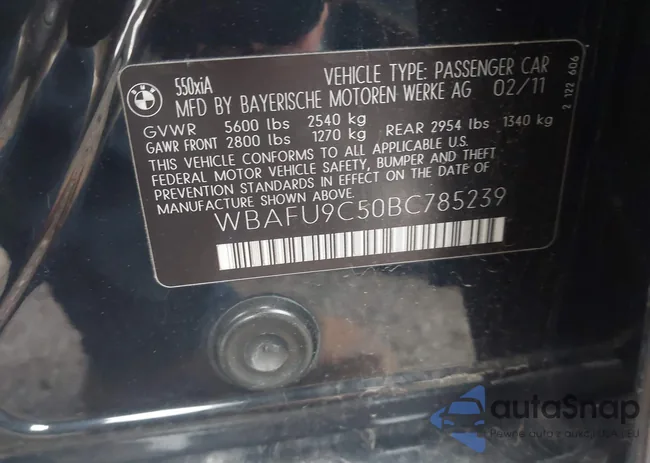 WBAFU9C50BC785239: 43854422