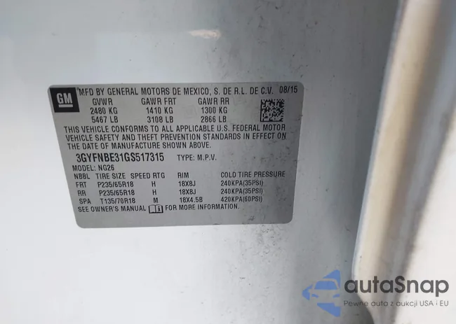 3GYFNBE31GS517315: 43854437