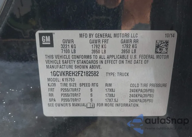 1GCVKREH2FZ182582: 43854471