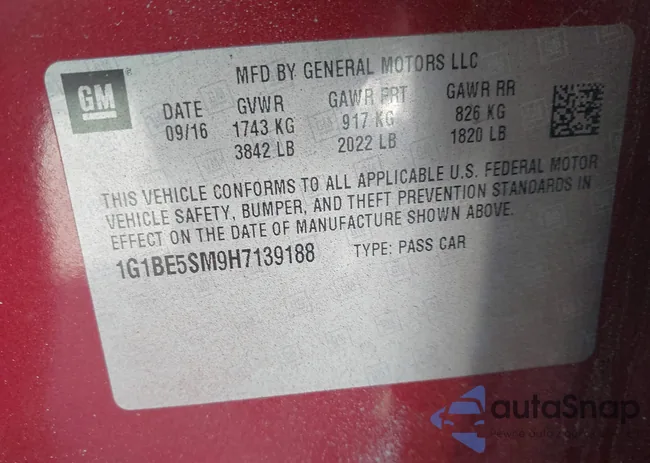 1G1BE5SM9H7139188: 43853642