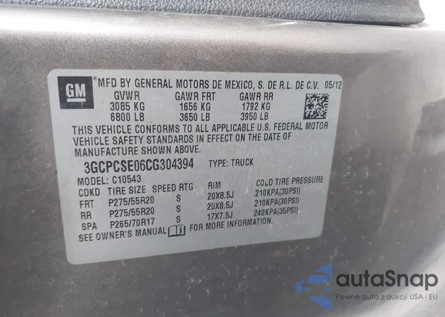 3GCPCSE06CG304394: 43853675