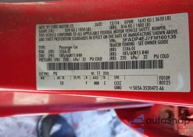 3FADP4EJ7FM160135: 43853734