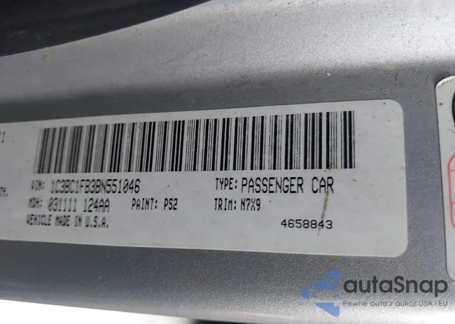 1C3BC1FB3BN551046: 43853763