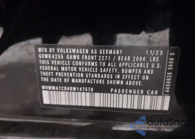 WVWWA7CD6RW147576: 43854906