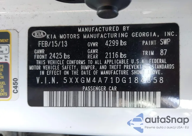 5XXGM4A71DG184858: 43854907