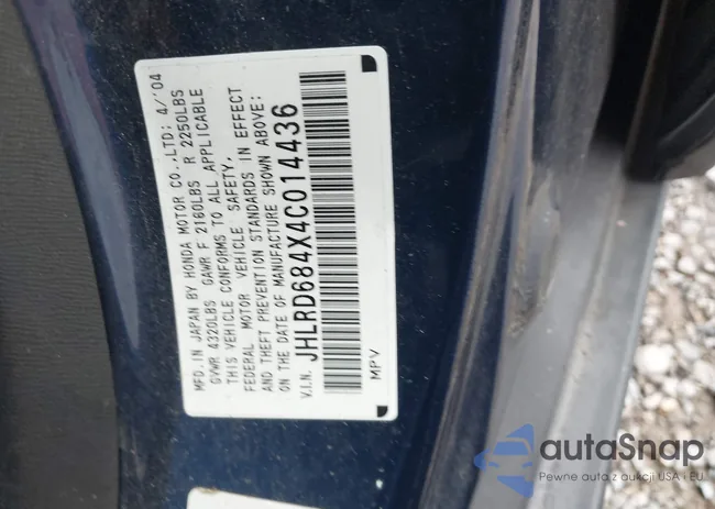 JHLRD684X4C014436: 43854926