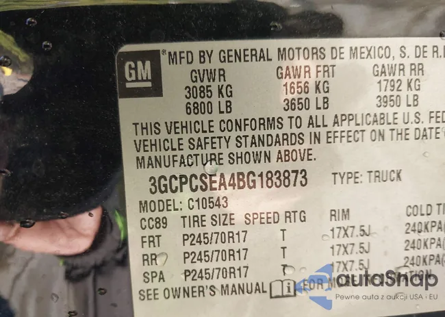 3GCPCSEA4BG183873: 43854939