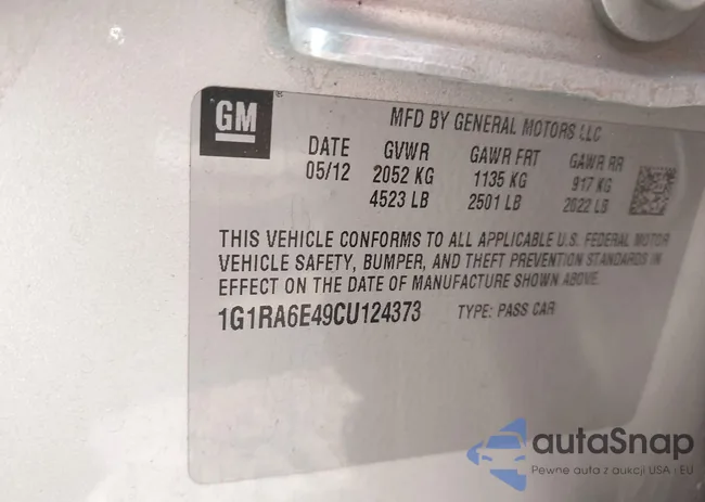 1G1RA6E49CU124373: 43855253