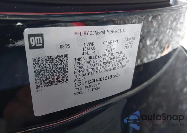 1G1YC3D40T5101855: 43855313