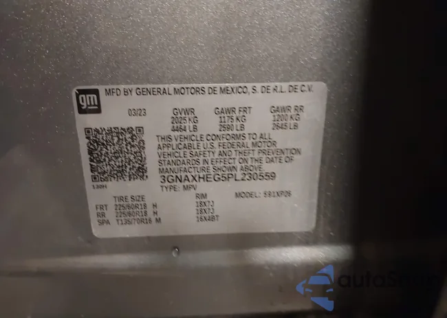 3GNAXHEG5PL230559: 43855341