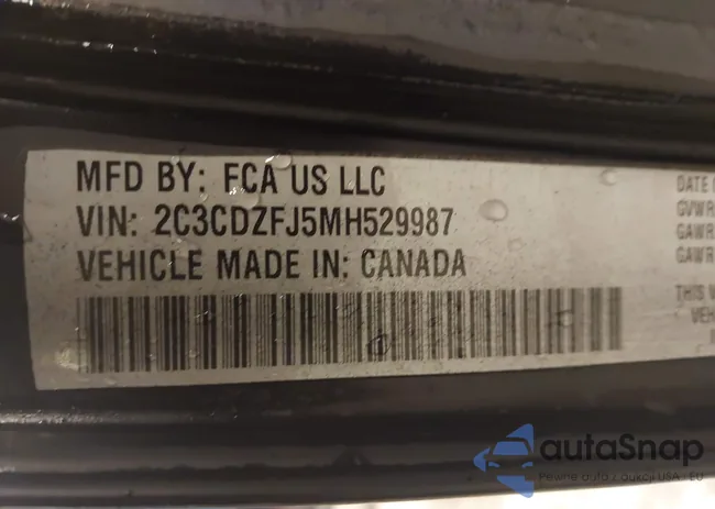 2C3CDZFJ5MH529987: 43855354