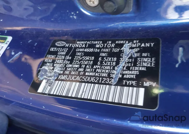 KM8JUCAC5DU621232: 43855409