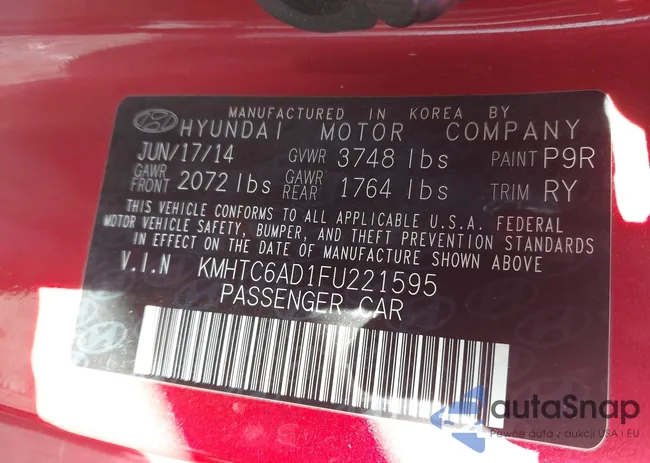 KMHTC6AD1FU221595: 43855410