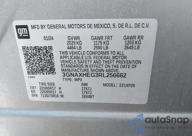 3GNAXHEG3RL256662: 43854842