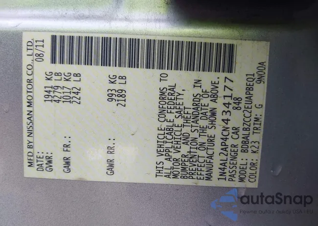 1N4AL2AP4CN434177: 43855974