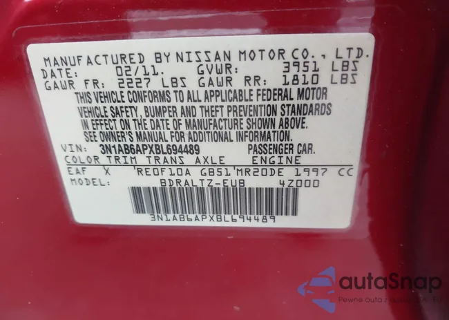 3N1AB6APXBL694489: 43855978