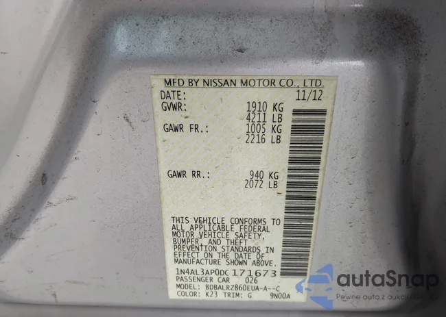 1N4AL3AP0DC171673: 43856110