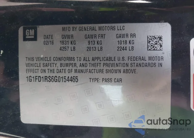 1G1FD1RS6G0154465: 43856158