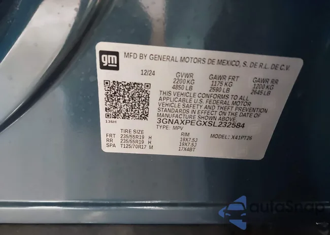 3GNAXPEGXSL232584: 43856395