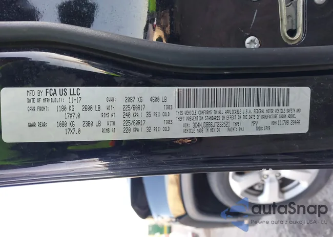 3C4NJDBB6JT232521: 43856465