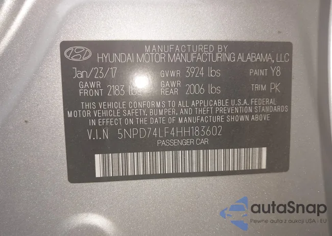 5NPD74LF4HH183602: 43855666