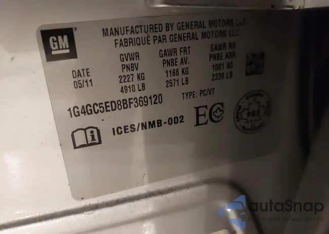 1G4GC5ED8BF369120: 43855834