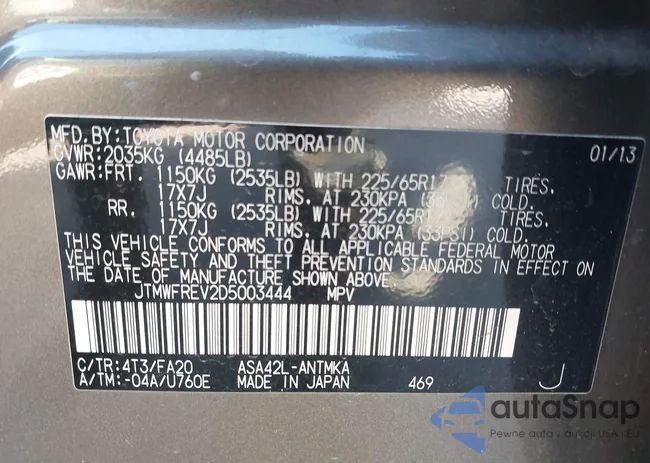 JTMWFREV2D5003444: 43856970