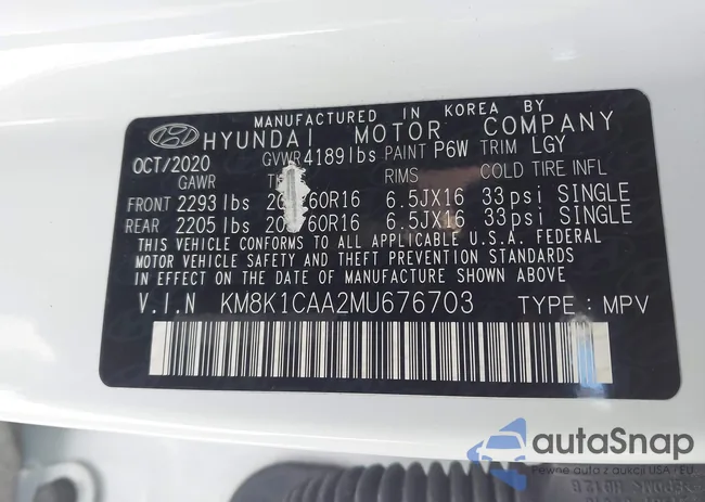 KM8K1CAA2MU676703: 43856991