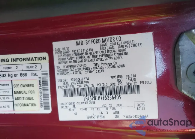 1FA6P8TH7F5356405: 43857410