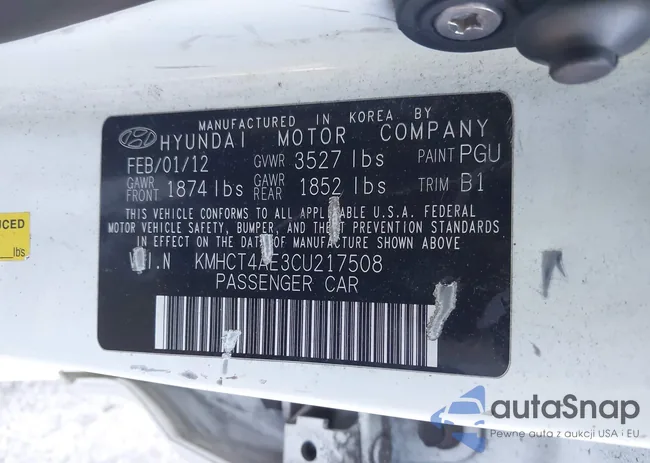 KMHCT4AE3CU217508: 43857475