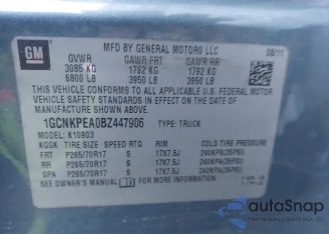 1GCNKPEA0BZ447906: 43858141