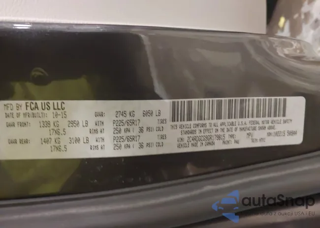 2C4RDGCG9GR179815: 43857795