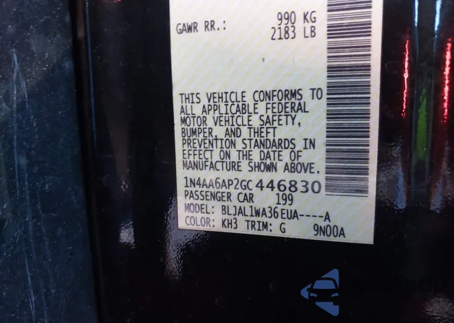 1N4AA6AP2GC446830: 43859028