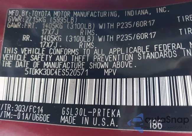 5TDKK3DC4ES520571: 43859030