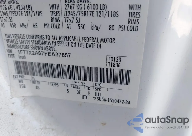 1FT7X2A67FEA37857: 43859222