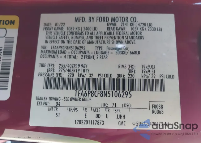 1FA6P8CF8N5106295: 43859239