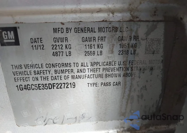 1G4GC5E35DF227219: 43859243