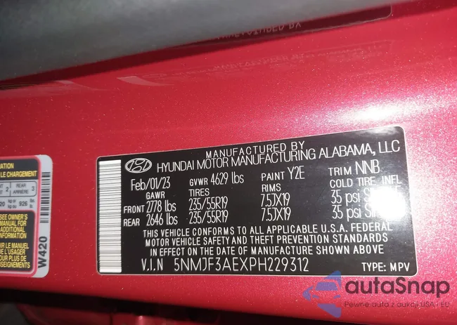 5NMJF3AEXPH229312: 43859263