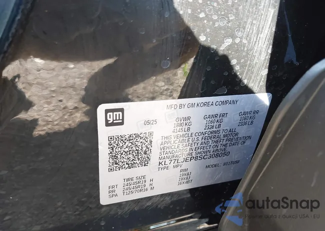 KL77LJEP8SC308050: 43858574