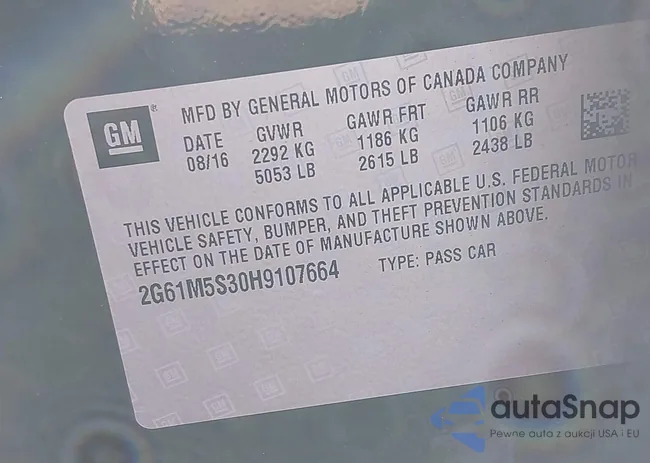 2G61M5S30H9107664: 43859962