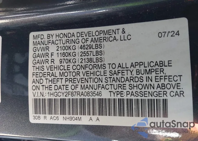 1HGCY2F87RA083546: 43860211