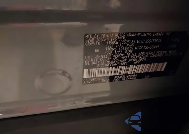 2T3C1RFV3NW194883: 43860249