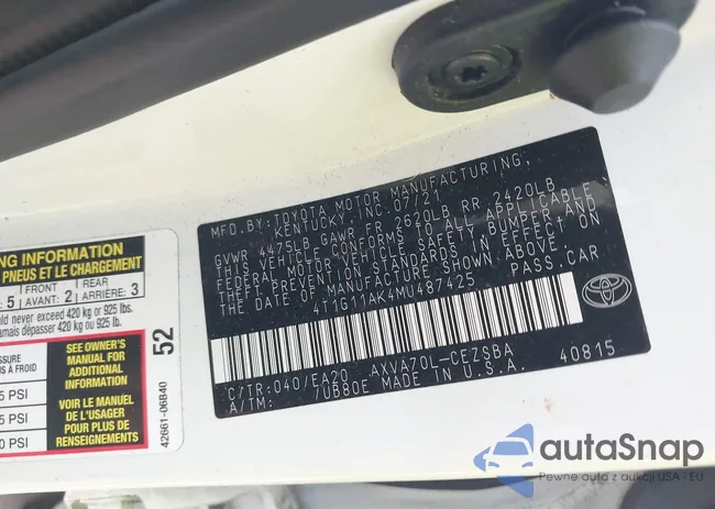 4T1G11AK4MU487425: 43860280