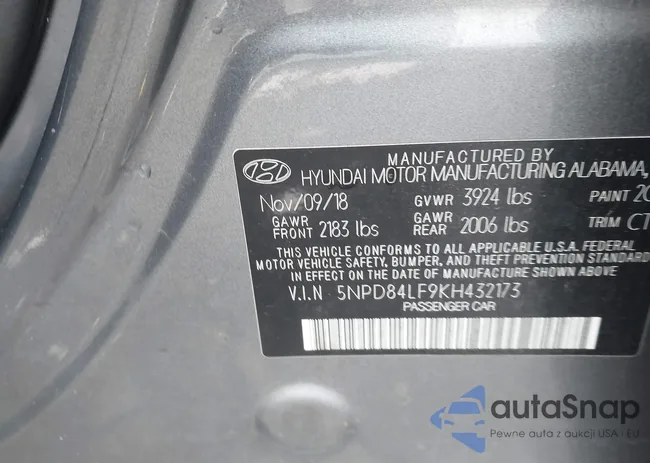 5NPD84LF9KH432173: 43860385