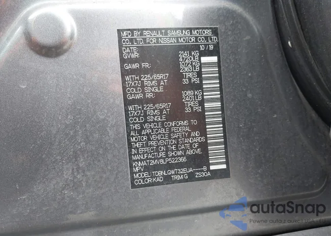 KNMAT2MV8LP522366: 43860419