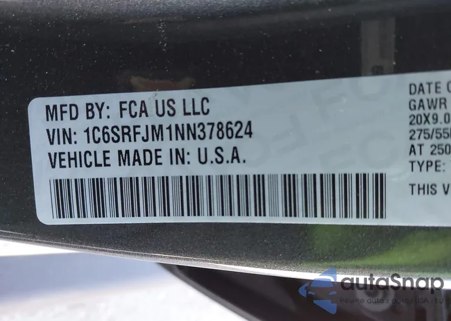 1C6SRFJM1NN378624: 43859493