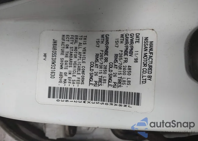 JN8AR05S3XW321630: 43859733