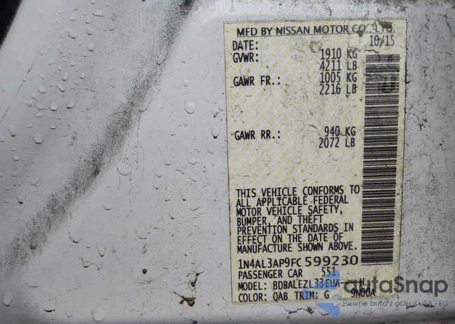 1N4AL3AP9FC599230: 43860963