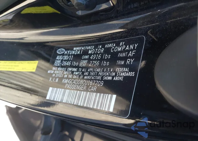 KMHGC4DD8CU167709: 43861101